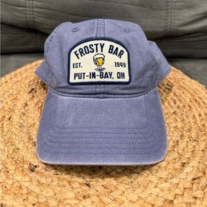 Vintage Frosty Bar Put-In-Bay, OH est. 1949 vintage navy hat OS